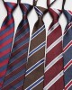 Lazy zipper tie 8cm Men's formal business professional polyester jacquard striped plaid tie wholesale