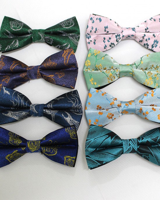 Shengzhou manufacturers supply men's bow ties with animal and floral designs for business and fashionable formal shirts and suit accessories, wholesale bow ties