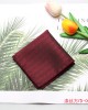 Factory-direct men's suit pocket squares. Wedding groomsmen and host burgundy striped polka dot square handkerchiefs.