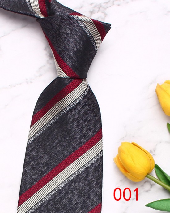 Lei'er spotted men's tie, retro geometric casual fashion tie, yarn-dyed polyester business tie, in stock from the manufacturer.