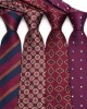 Lei'er manufacturer's ready-to-stock 8cm burgundy men's ties, formal business groom's wedding ties in stock.
