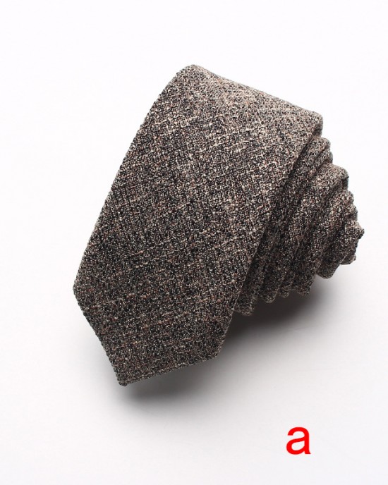 New Wool Blend 6cm Ties, Striped Plaid Ties for Men, Groomsmen Suit Shirt Accessories, Wholesale Ties