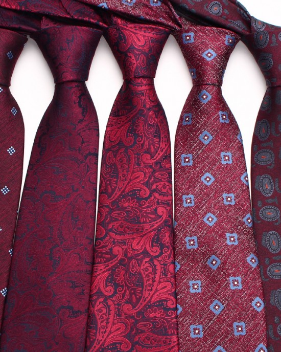 Burnous retro ties for men, grooms, weddings, and weddings. Yarn-dyed polyester business tie manufacturer.
