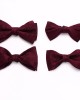 Lei'er men's groom's wedding tie, wedding dress photoshoot, Chinese-style personalized bow tie, fashionable burgundy bow tie, in stock from the manufacturer.