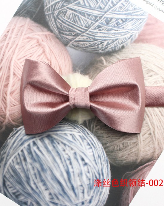 2025 new pink textured bow ties for men and women, polyester yarn-dyed, fashionable and versatile bow ties, manufacturer in stock in Shengzhou 2025 new pink textured bow ties for men and women, polyester yarn-dyed, fashionable and versatile bow ties, manufacturer in stock in Shengzhou