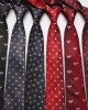 Leier new British-style men's floral heart-shaped tie, polyester hand-knit business tie, ready for wholesale. Leier new British-style men's floral heart-shaped tie, polyester hand-knit business tie, ready for wholesale.