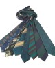Green series diagonal striped ties, men's business fashion, small floral pattern, 8cm polyester tie, ready-to-stock wholesale.