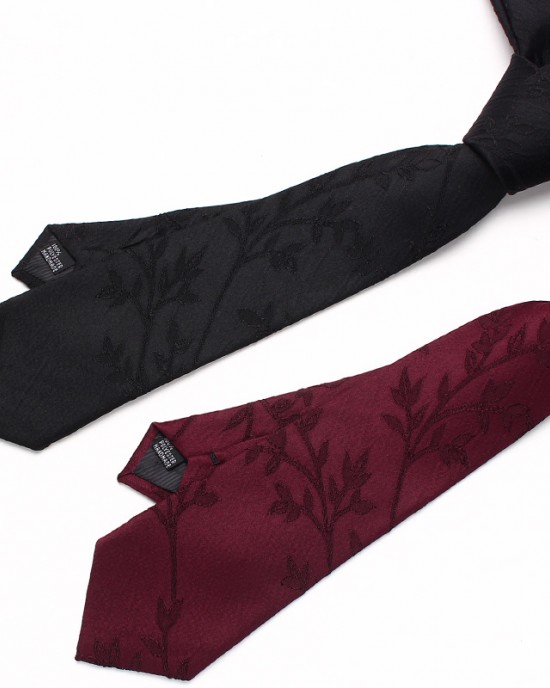 Lei'er polyester business suit ties, jacquard red series 7cm ties, new tie, manufacturer and wholesale