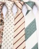 Polyester cashew flower classic men's 8cm tie, men's khaki business casual wedding dinner tie.