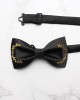 Men's custom-made bow ties, solid-color wedding bow ties for groomsmen and groomsmen, wholesale polyester yarn-dyed bow ties