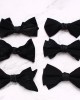 Men's black bow ties in stock, business-chic, retro, double-layered bow ties for shirts and suits, banquet accessories, bow tie manufacturers Men's black bow ties in stock, business-chic, retro, double-layered bow ties for shirts and suits, banquet accessories, bow tie manufacturers