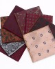 Manufacturer of men's business suit pocket squares, patterned wedding handkerchiefs, and small square handkerchiefs for banquets and suit accessories.