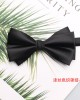 2025 Spring/Summer new solid-color black men's groom and groomsmen wedding bow ties, factory-in-stock wholesale. 2025 Spring/Summer new solid-color black men's groom and groomsmen wedding bow ties, factory-in-stock wholesale.