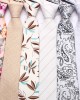 Polyester cashew flower classic men's 8cm tie, men's khaki business casual wedding dinner tie.