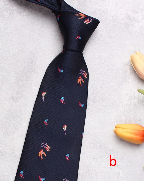 Leier's new blue business ties, 8cm polyester casual suit jacquard ties, personalized ties, available from manufacturers.
