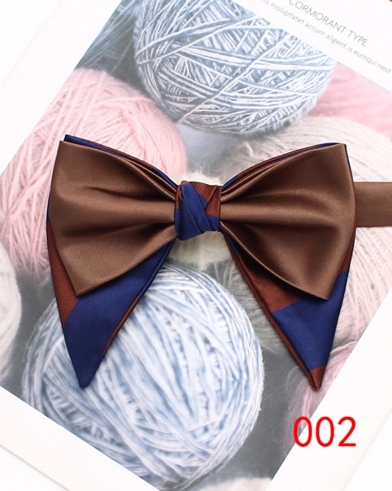 Leier men's large bow tie, tuxedo, polyester men's vintage double-layered ox-horn bow tie, groom's wedding photoshoot suit. Leier men's large bow tie, tuxedo, polyester men's vintage double-layered ox-horn bow tie, groom's wedding photoshoot suit.