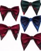 Leier men's large bow tie, tuxedo, polyester men's vintage double-layered ox-horn bow tie, groom's wedding photoshoot suit. Leier men's large bow tie, tuxedo, polyester men's vintage double-layered ox-horn bow tie, groom's wedding photoshoot suit.