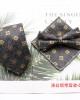 Shengzhou factory wholesale new three-piece polyester silk tie and bow tie with handkerchief for men's business fashion tie sets.