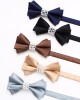 Lei'er solid color pearl bow tie, men's casual fashion, creative pearl personalized bow tie, new bow tie manufacturer, in stock Lei'er solid color pearl bow tie, men's casual fashion, creative pearl personalized bow tie, new bow tie manufacturer, in stock
