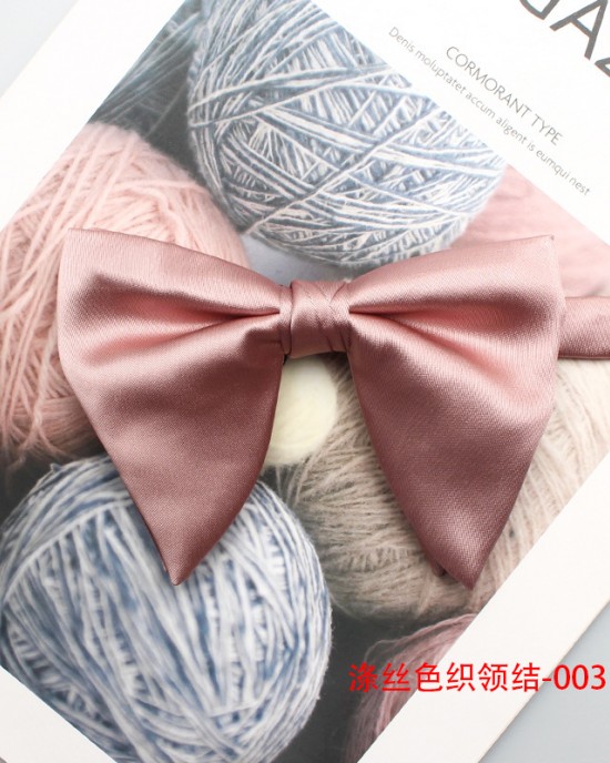 2025 new pink textured bow ties for men and women, polyester yarn-dyed, fashionable and versatile bow ties, manufacturer in stock in Shengzhou 2025 new pink textured bow ties for men and women, polyester yarn-dyed, fashionable and versatile bow ties, manufacturer in stock in Shengzhou