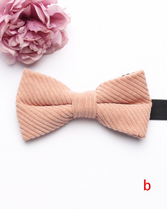 Shengzhou manufacturers offer corduroy polyester-cotton bow ties for men and women in macaron-colored, solid-color, fashionable wedding bow ties. Shengzhou manufacturers offer corduroy polyester-cotton bow ties for men and women in macaron-colored, solid-color, fashionable wedding bow ties.