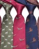 Leier, in stock, burgundy striped tie, men's groomsmen wedding tie, yarn-dyed polyester business tie