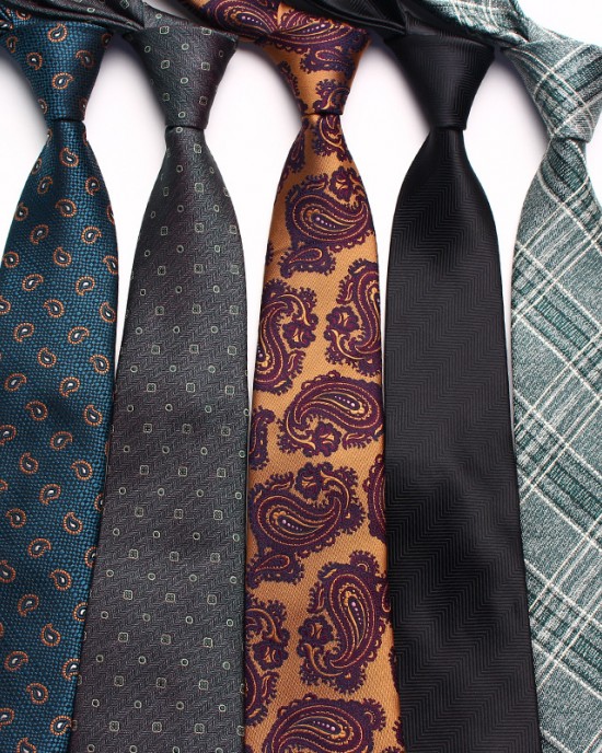 Shengzhou factory wholesale business vintage men's polyester silk, small flower pattern, fashionable ties in multiple colors