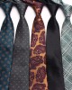 Shengzhou factory wholesale business vintage men's polyester silk, small flower pattern, fashionable ties in multiple colors