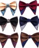 Leier men's large bow tie, tuxedo, polyester men's vintage double-layered ox-horn bow tie, groom's wedding photoshoot suit. Leier men's large bow tie, tuxedo, polyester men's vintage double-layered ox-horn bow tie, groom's wedding photoshoot suit.