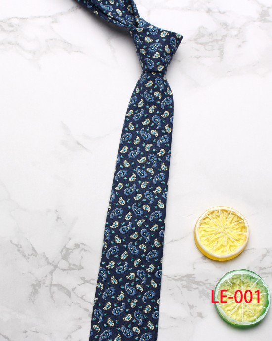 New 6.5cm men's Korean-style cotton fabric with exquisite cashew pattern, stylish and casual retro suit tie.