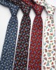 New 6.5cm men's Korean-style cotton fabric with exquisite cashew pattern, stylish and casual retro suit tie.