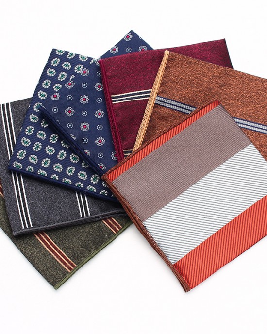 Men's suit pocket squares, British-style retro plaid square handkerchiefs, wedding business suit handkerchiefs, manufacturer.
