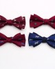 New striped colorblock double-layered bow ties, business-chic, British-style suit accessories, wedding bow tie manufacturers, wholesale