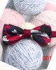 New striped colorblock double-layered bow ties, business-chic, British-style suit accessories, wedding bow tie manufacturers, wholesale