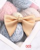 Smooth Solid Color Large Bow Ties with Metal Decorative Buckles, Men's and Women's Wedding Accessories, Bow Ties and Collars