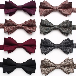 Lei'er men's wedding bow ties, groom's tuxedo shoots, personalized bow ties, fashionable paisley flower accessories, bow tie manufacturers