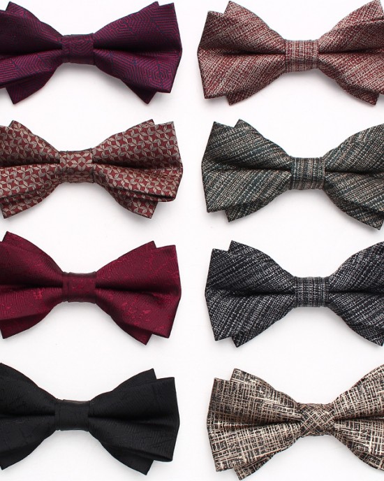 Lei'er men's wedding bow ties, groom's tuxedo shoots, personalized bow ties, fashionable paisley flower accessories, bow tie manufacturers