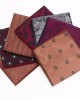 Manufacturer of men's business suit pocket squares, patterned wedding handkerchiefs, and small square handkerchiefs for banquets and suit accessories.