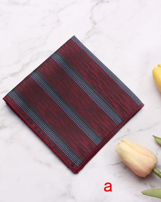 Source Manufacturer Pocket Squares for Men, Polyester Suit Chest Handkerchiefs, Multi-Colored Striped Handkerchiefs, Wholesale Source Manufacturer Pocket Squares for Men, Polyester Suit Chest Handkerchiefs, Multi-Colored Striped Handkerchiefs, Wholesale
