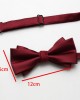 New solid-color polyester bow ties for men, business-chic wedding groomsmen bow ties and tie ties, available for wholesale.