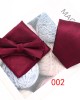Business formal wear, three-piece tie, pocket scarf, and bow tie set Men's three-piece suit, striped scarf, tie, and bow tie set.