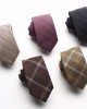New Wool Blend 6cm Ties, Striped Plaid Ties for Men, Groomsmen Suit Shirt Accessories, Wholesale Ties