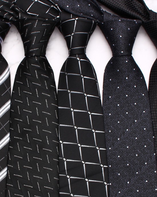 Lei'er spotted men's tie, retro geometric casual fashion tie, yarn-dyed polyester business tie, in stock from the manufacturer.