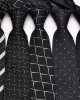 Lei'er spotted men's tie, retro geometric casual fashion tie, yarn-dyed polyester business tie, in stock from the manufacturer.