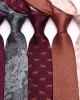 Lei'er coffee-colored ties, men's business stylish cashew flower hand-tied ties, available from manufacturers in multiple colors.