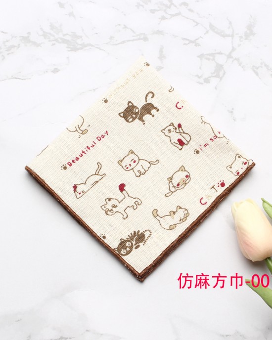 Factory wholesale men's handkerchiefs, chest towels, and pocket squares. Casual printed small squares and imitation linen pocket squares are available.
