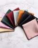British-style men's suit pocket squares, solid-color, shiny, business banquet formal wear, and square handkerchiefs. British-style men's suit pocket squares, solid-color, shiny, business banquet formal wear, and square handkerchiefs.