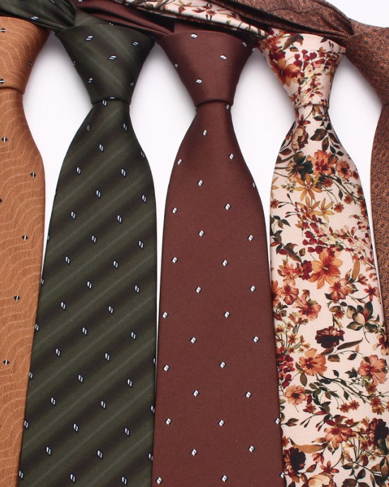 Factory's hot-selling formal 8cm business tie, men's casual hand-tied tie, small flower cashew plaid, multi-color, in stock